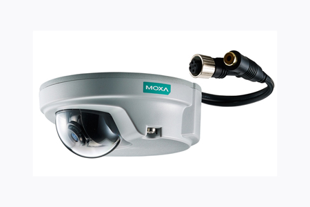 VPort P06-1MP-M12-CAM25-T - EN50155,HD,compact IP camera,M12 connector,1 audio-in,PoE,2.5mm Lens,-40 to 70 Degree C by MOXA